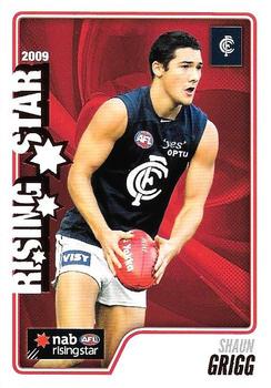 2009 Select Herald Sun AFL - Rising Star #RS19 Shaun Grigg Front